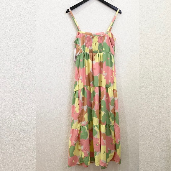 SOCIAL STANDARD by Sanctuary Smocked Back in Fiesta Floral Summer Dress Size S - Picture 5 of 16